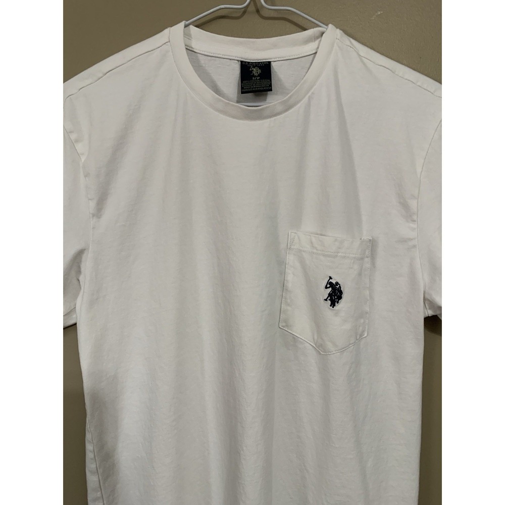 US Polo Assn Mens White Short Sleeve T Shirt Classic Pony Logo Size Small - Picture 4 of 16